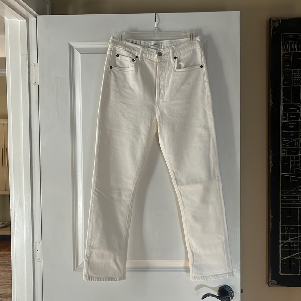 White agolde Riley high rise jeans size 26 new with tags